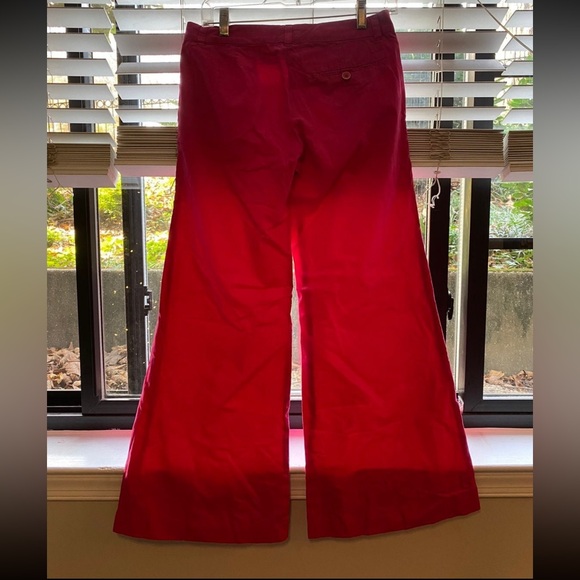 French Connection - Fuchsia Wide Leg Cotton Trousers - Picture 4 of 9